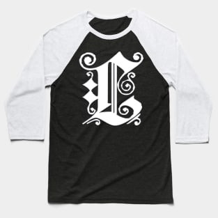 Silver Letter L Baseball T-Shirt